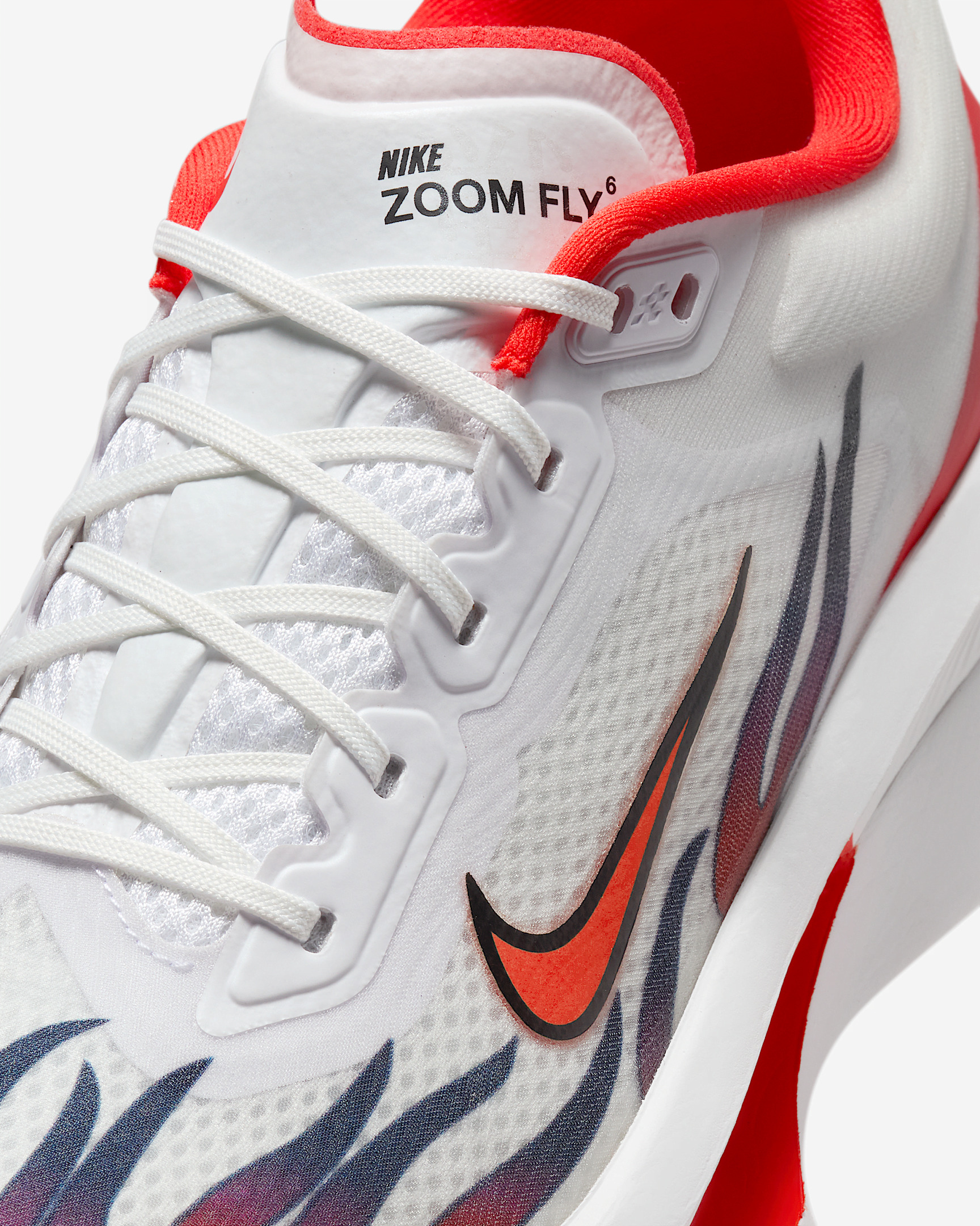 Nike Men\'s Zoom Fly 6 Premium Running Shoes White Black Red HQ3498-100 sz 10.5 Nike Zoom Fly 6 Premium HQ3498-100 - Sports Nation main image 2