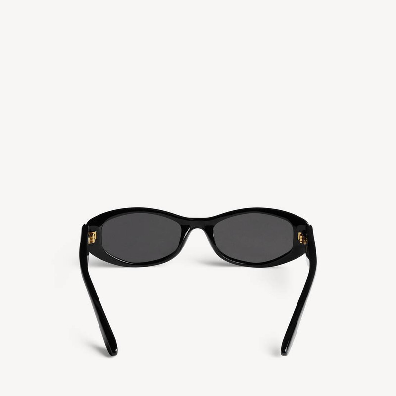 BALENCIAGA Women's Nova Oval Sunglasses in Black outlook