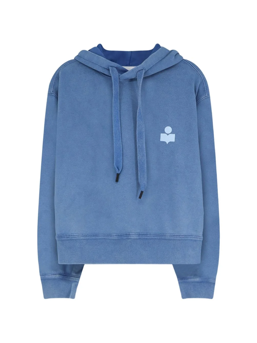 logo-print drawstring hoodie - 1