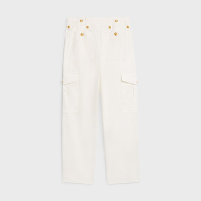 CELINE CARGO PANTS IN COTTON AND LINEN outlook
