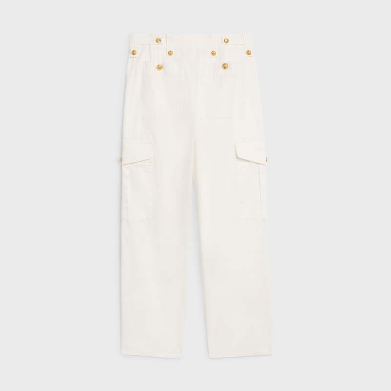 CELINE CARGO PANTS IN COTTON AND LINEN outlook