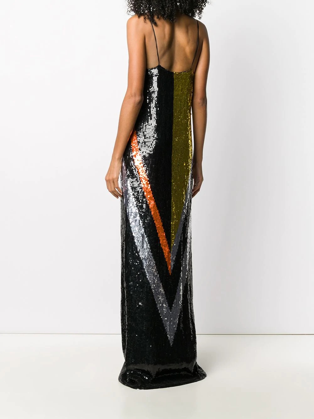 long sequin embellished dress - 4