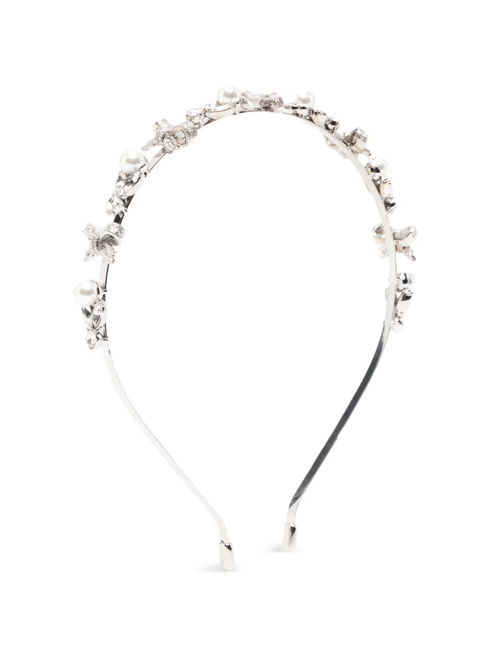 bow-detail crystal-embellished headband - 1