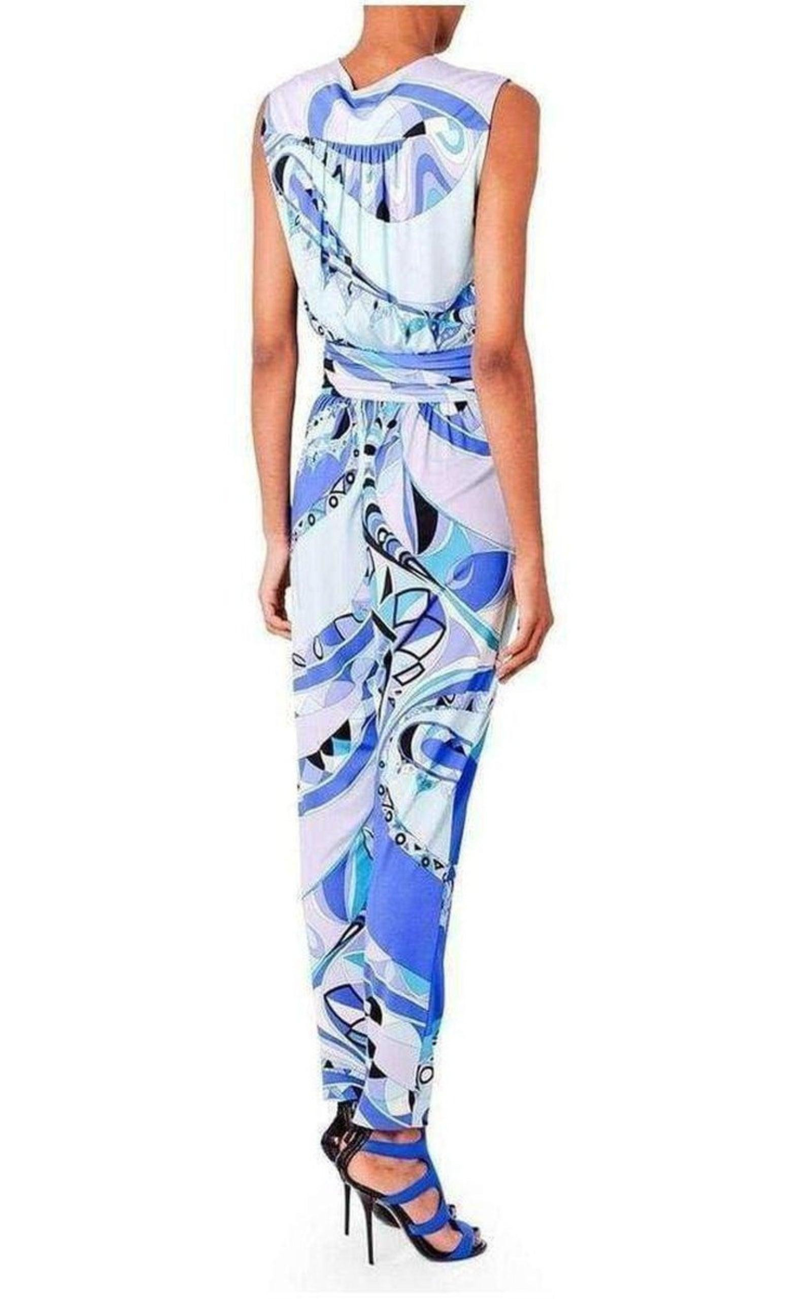 Print Cross Front Jumpsuit - 3