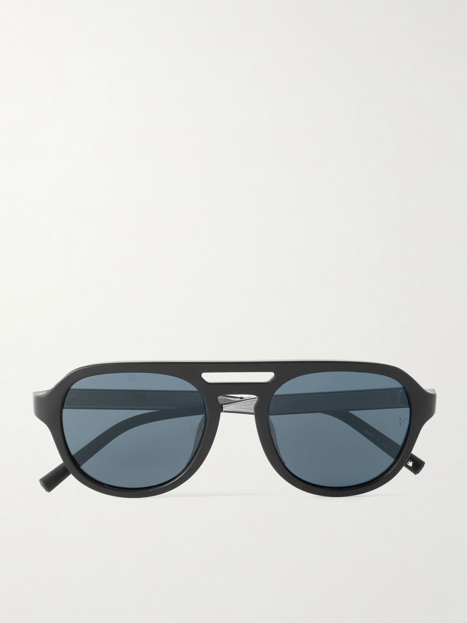 + Roger Federer R-13 Aviator-Style Acetate Sunglasses Black - 1