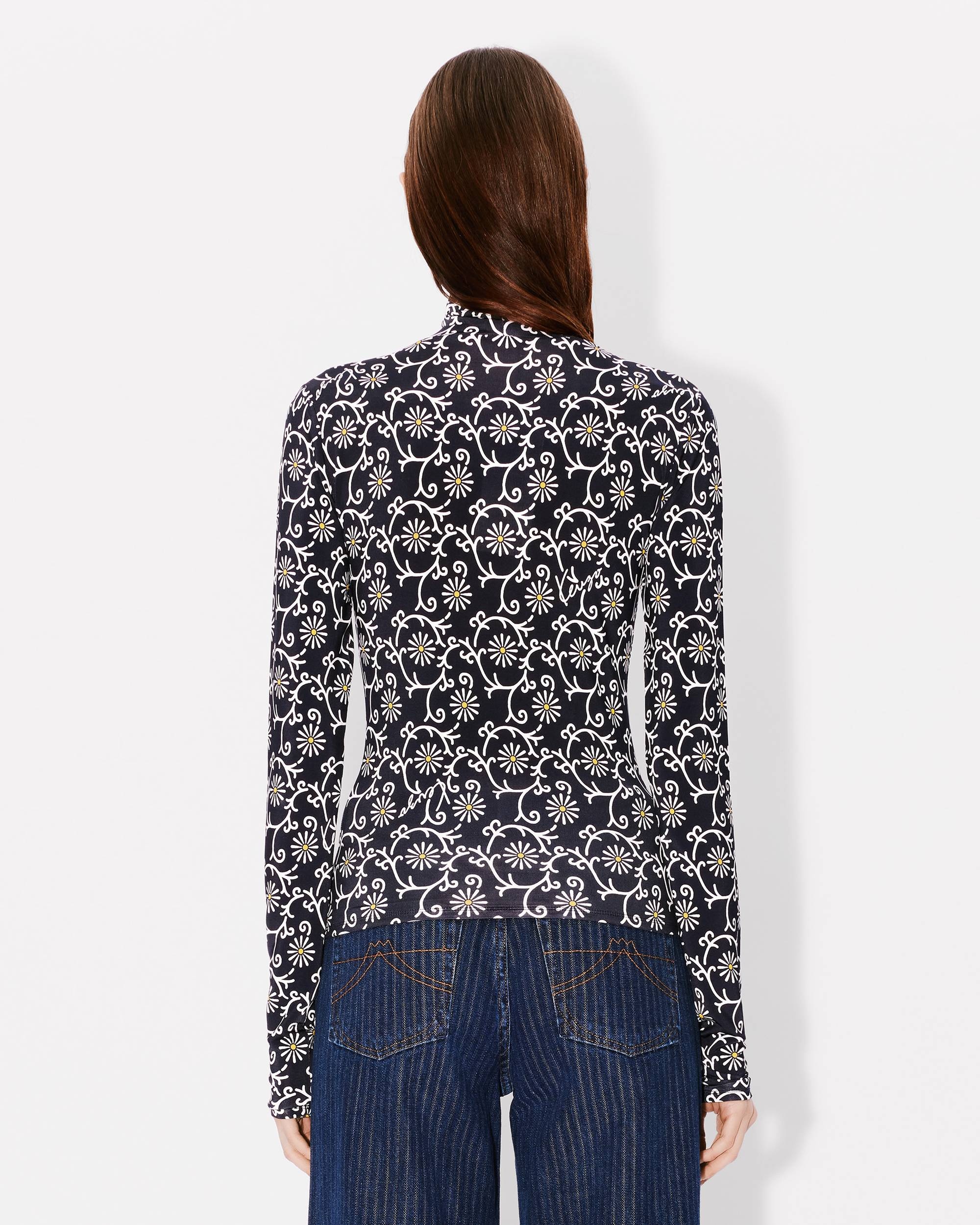 'KENZO Marguerite' all-over turtle neck - 4