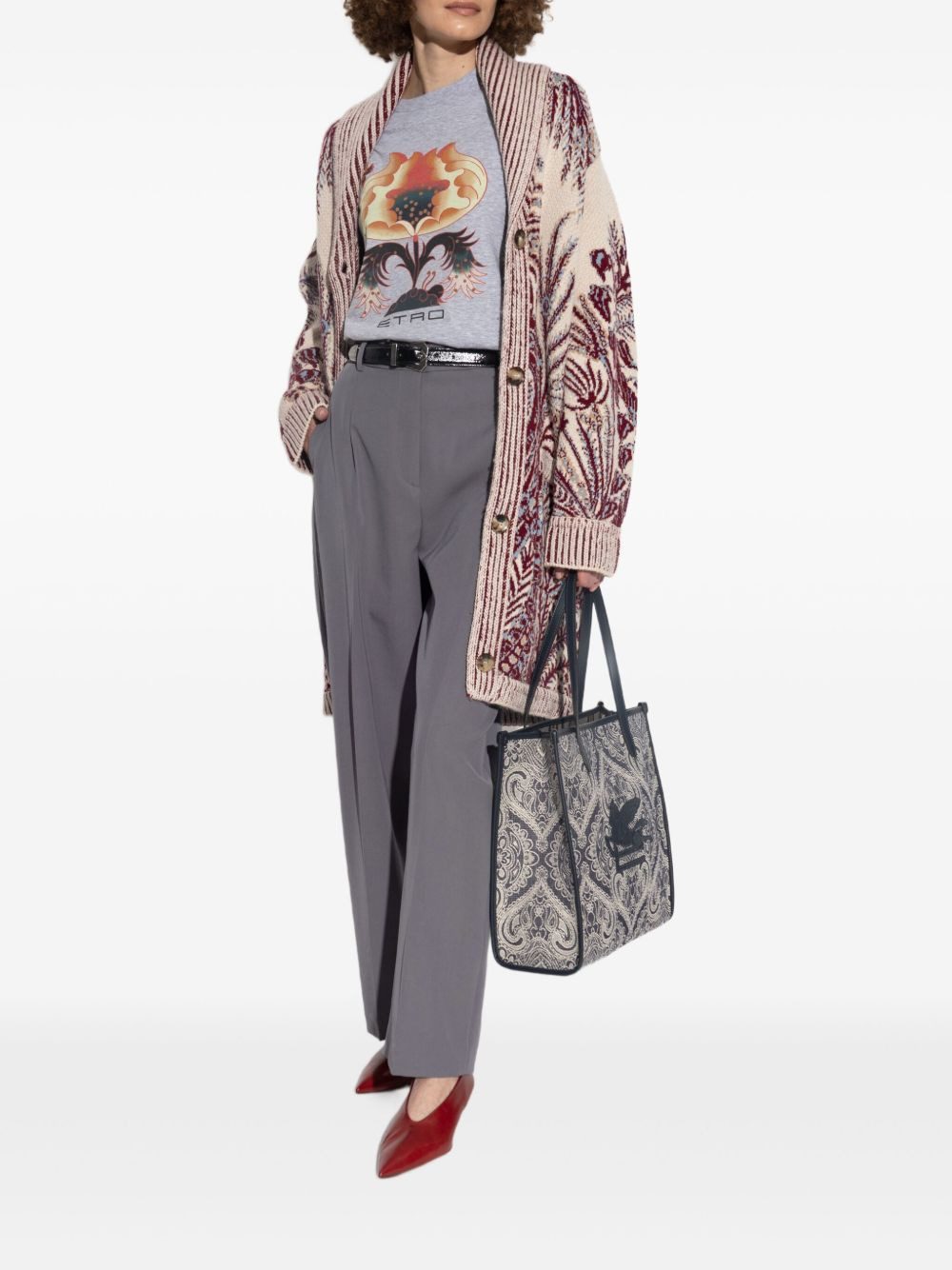 floral-print T-shirt - 2