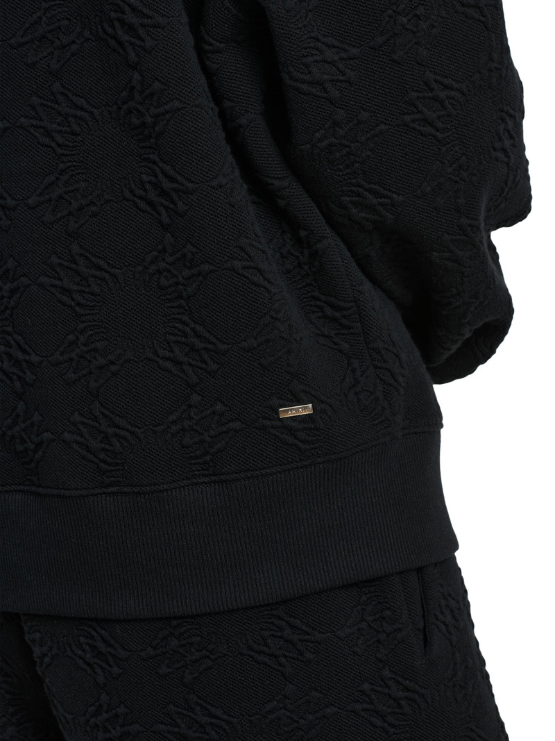 Men's Ma Quad Jacquard Oversized Crewneck Sweatshirt - Black 6