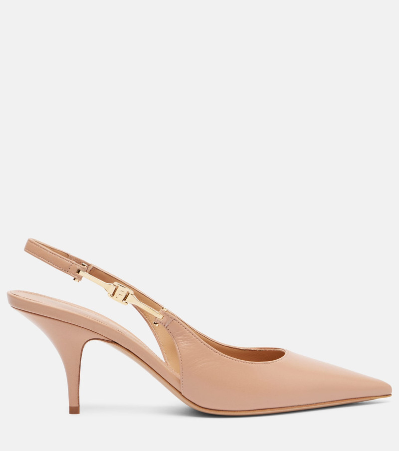 Tally 70 leather slingback pumps 4