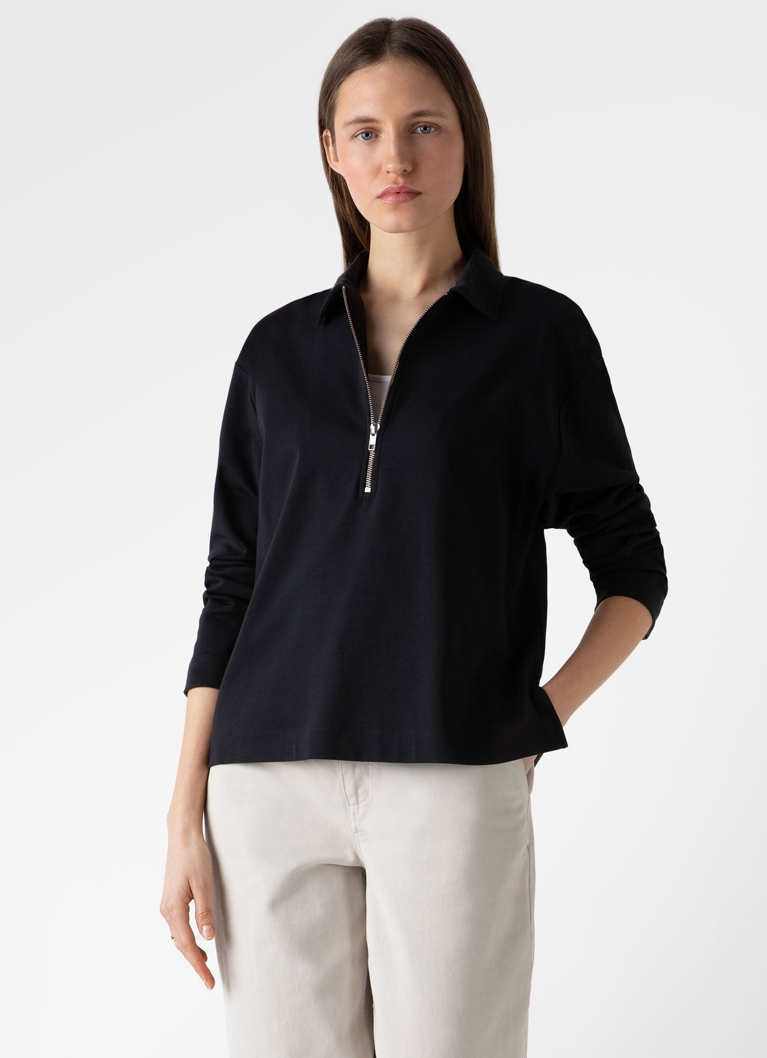 Jersey Polo Top - 3