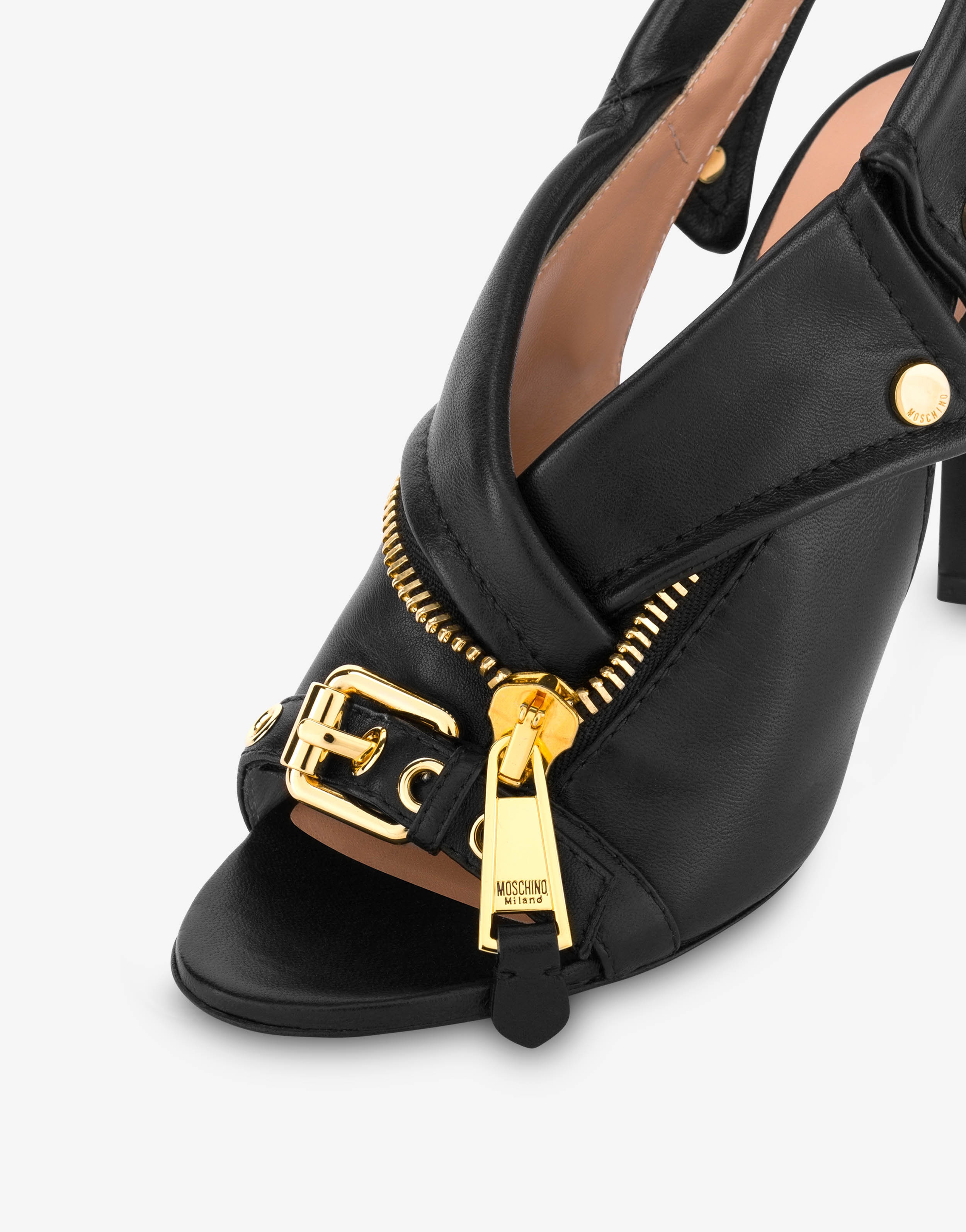 NAPPA LEATHER BIKER SLINGBACK - 4