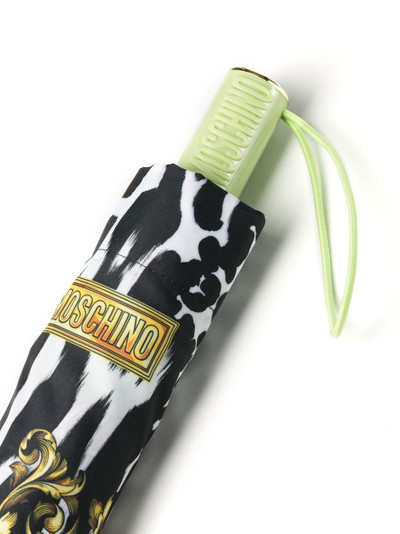 Moschino animal-print umbrella outlook