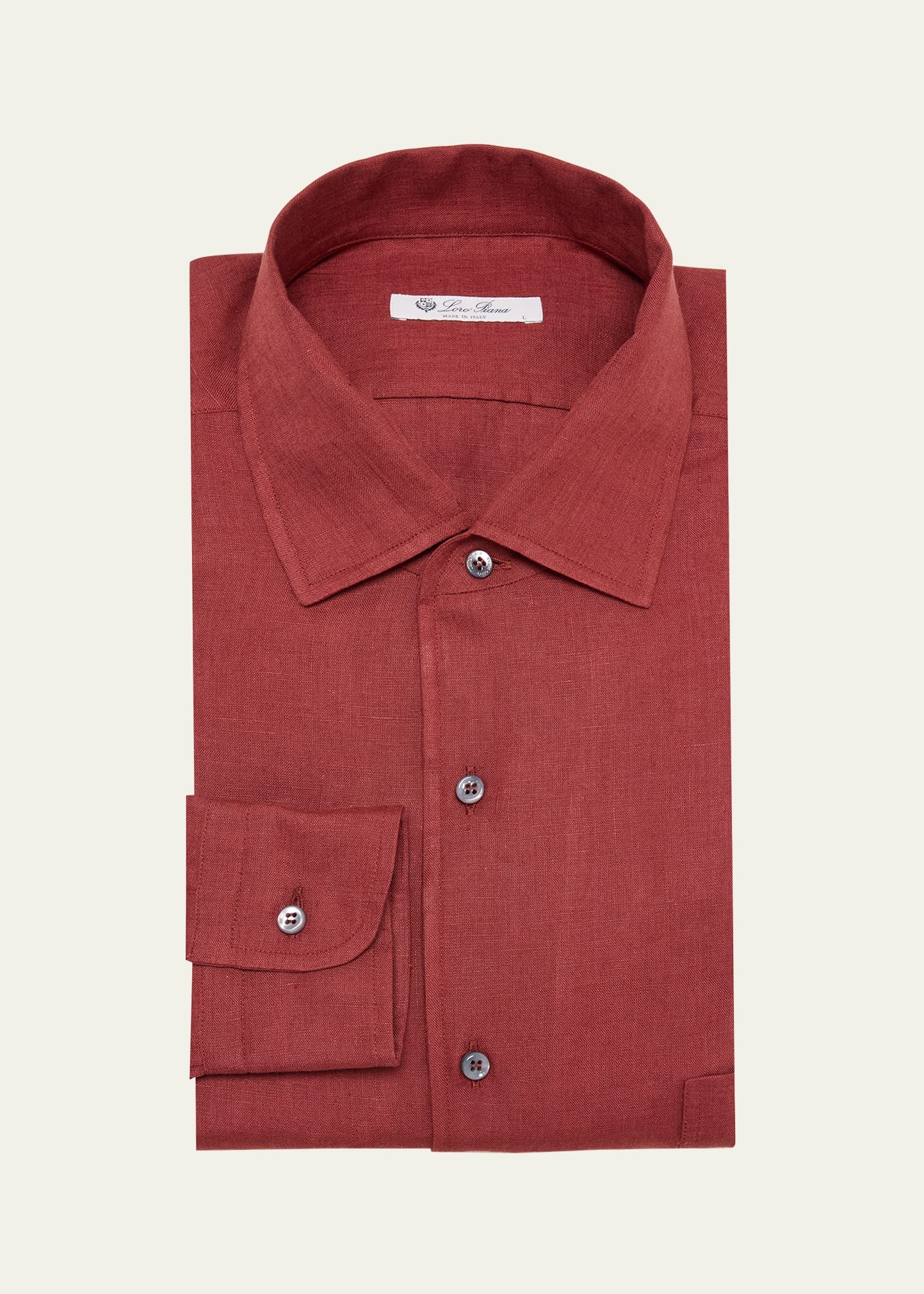 Men's Shinano Stripe Linen Casual Button-Down Shirt - 1