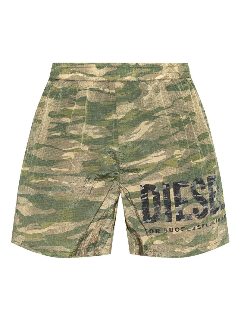 logo-print swim shorts 1