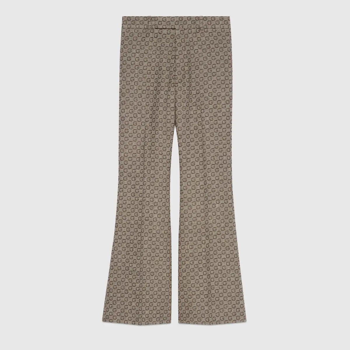 G jacquard wool flare pant - 1