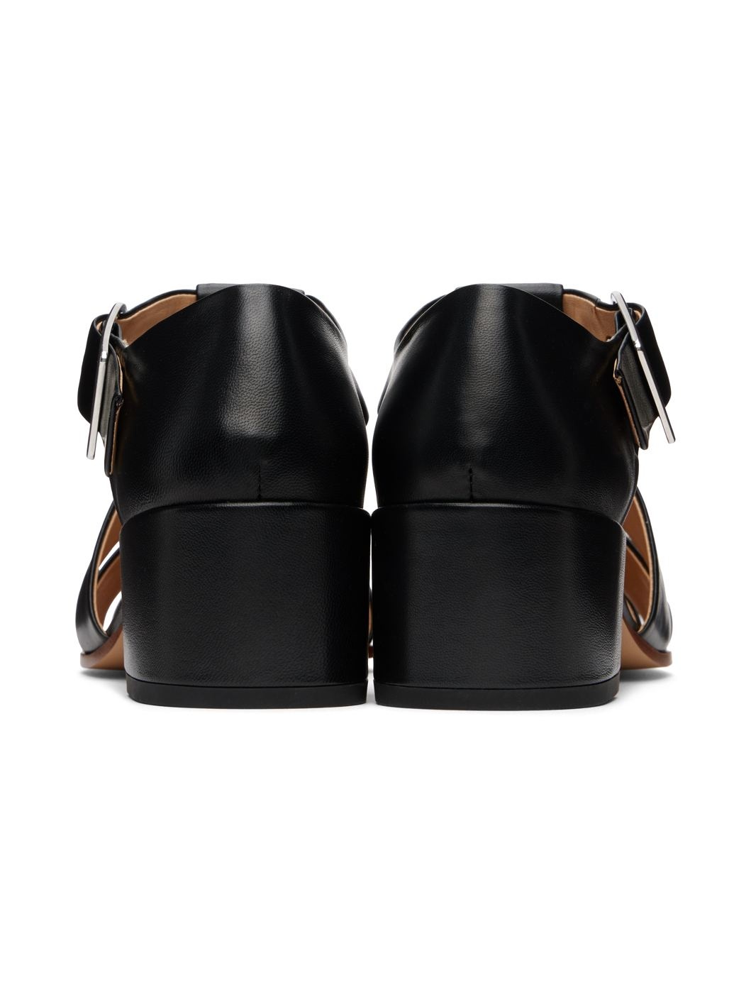 Black Lyle Block Heel Heeled Sandals - 2