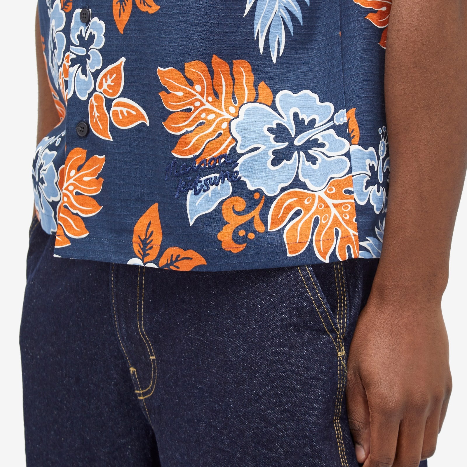 【送料関税込】Maison Kitsune Floral Vacation Shirt Maison Kitsuné Maison Kitsuné Floral Vacation Shirt