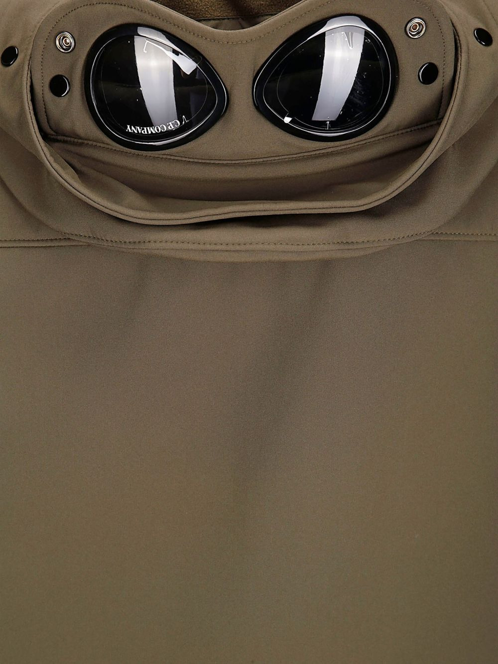goggle-detail hooded jacket - 3