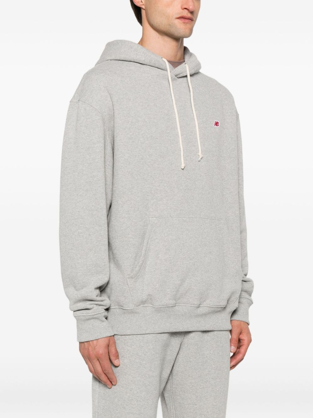 logo-embroidered hoodie - 3
