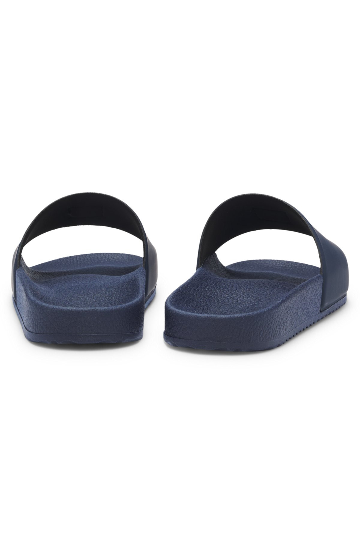 ITALIAN-MADE SLIDES WITH CONTRAST-LOGO STRAP - 5