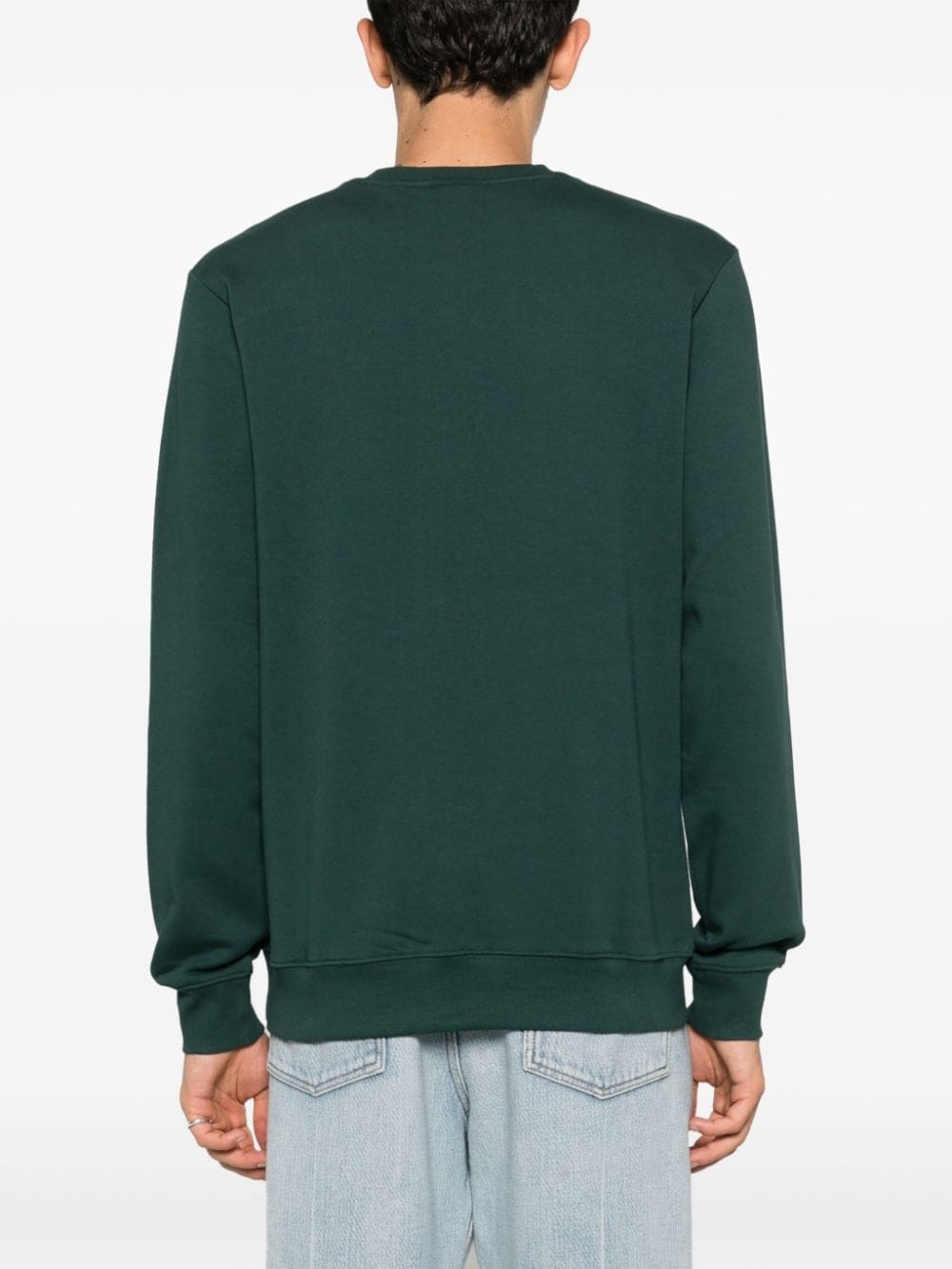 logo-print jersey sweatshirt - 4