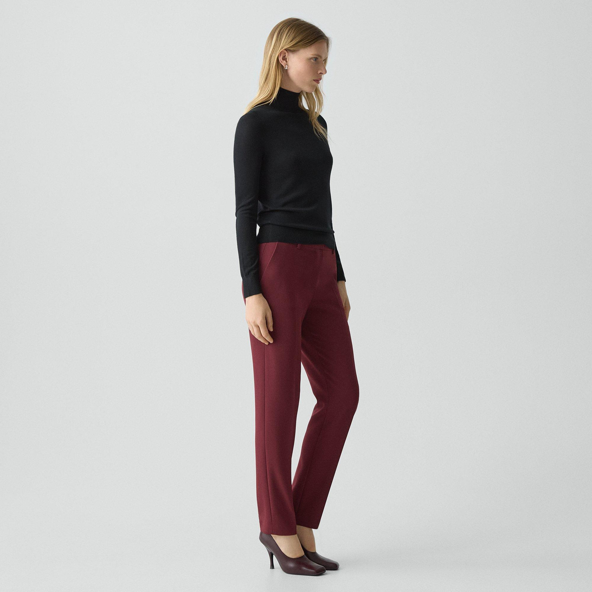 Treeca Full Length Pant in Admiral Crepe - 3