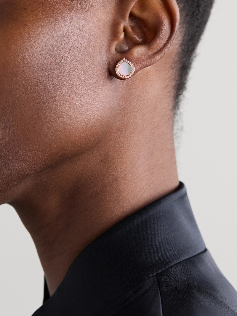 REPOSSI Antifer 18-karat Rose Gold, Mother-of-pearl And Diamond Single Earring outlook