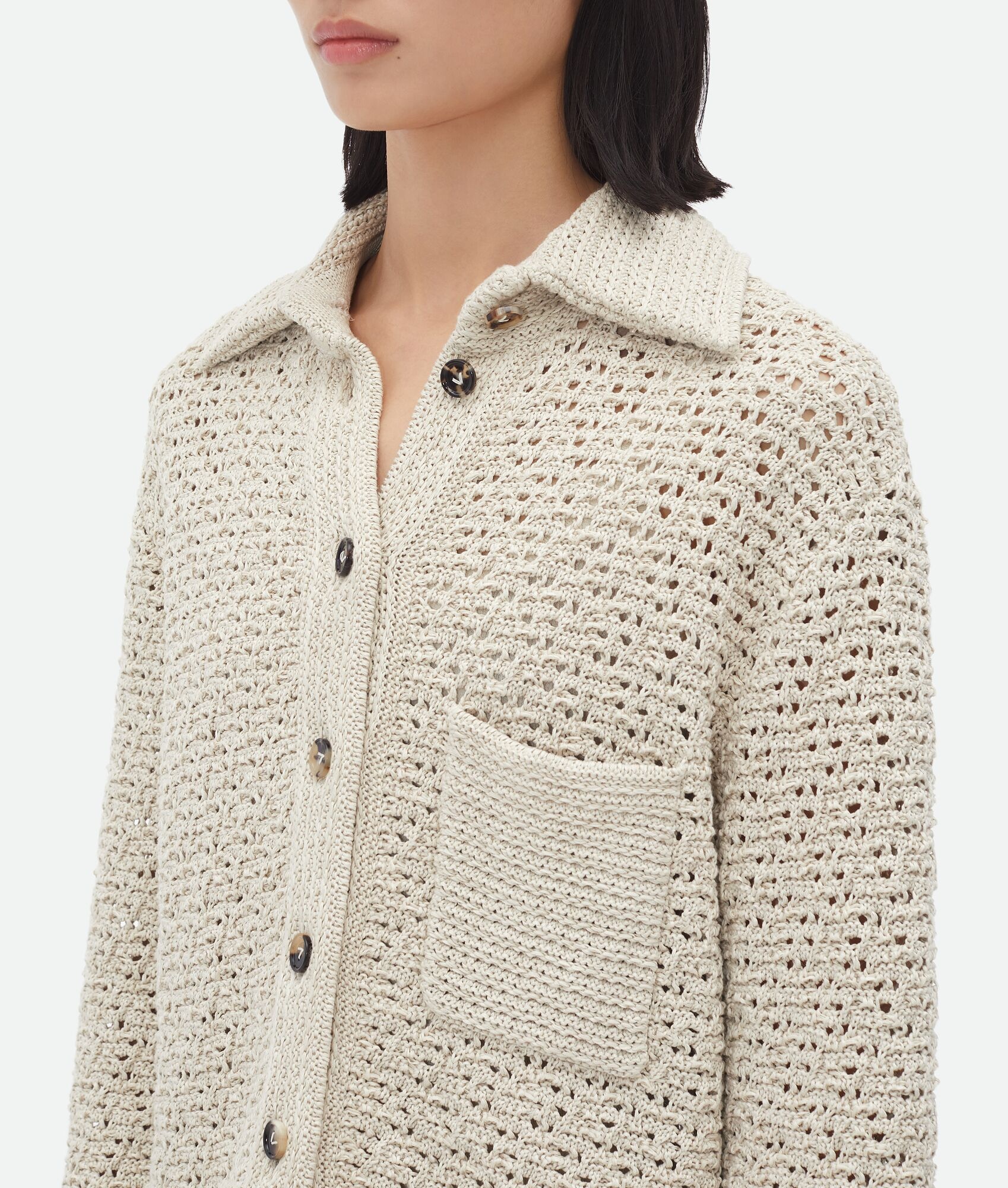 Cotton Crochet Shirt - 4