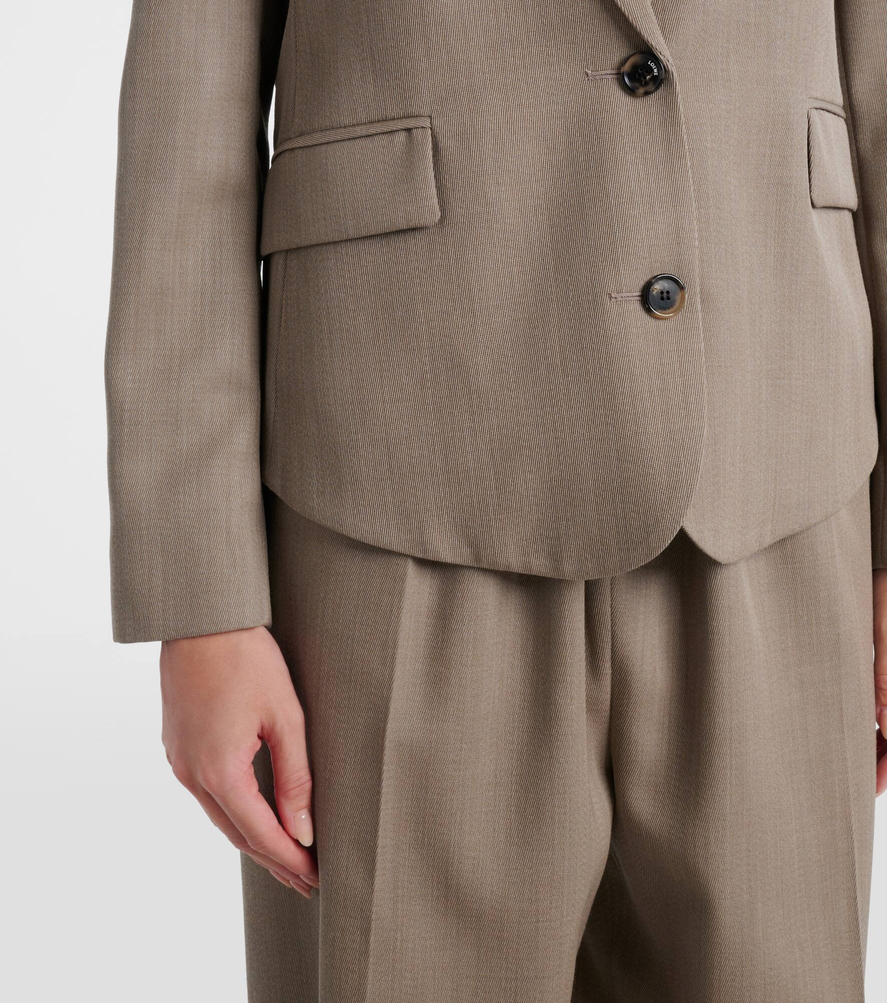 Gathered wool blazer - 5