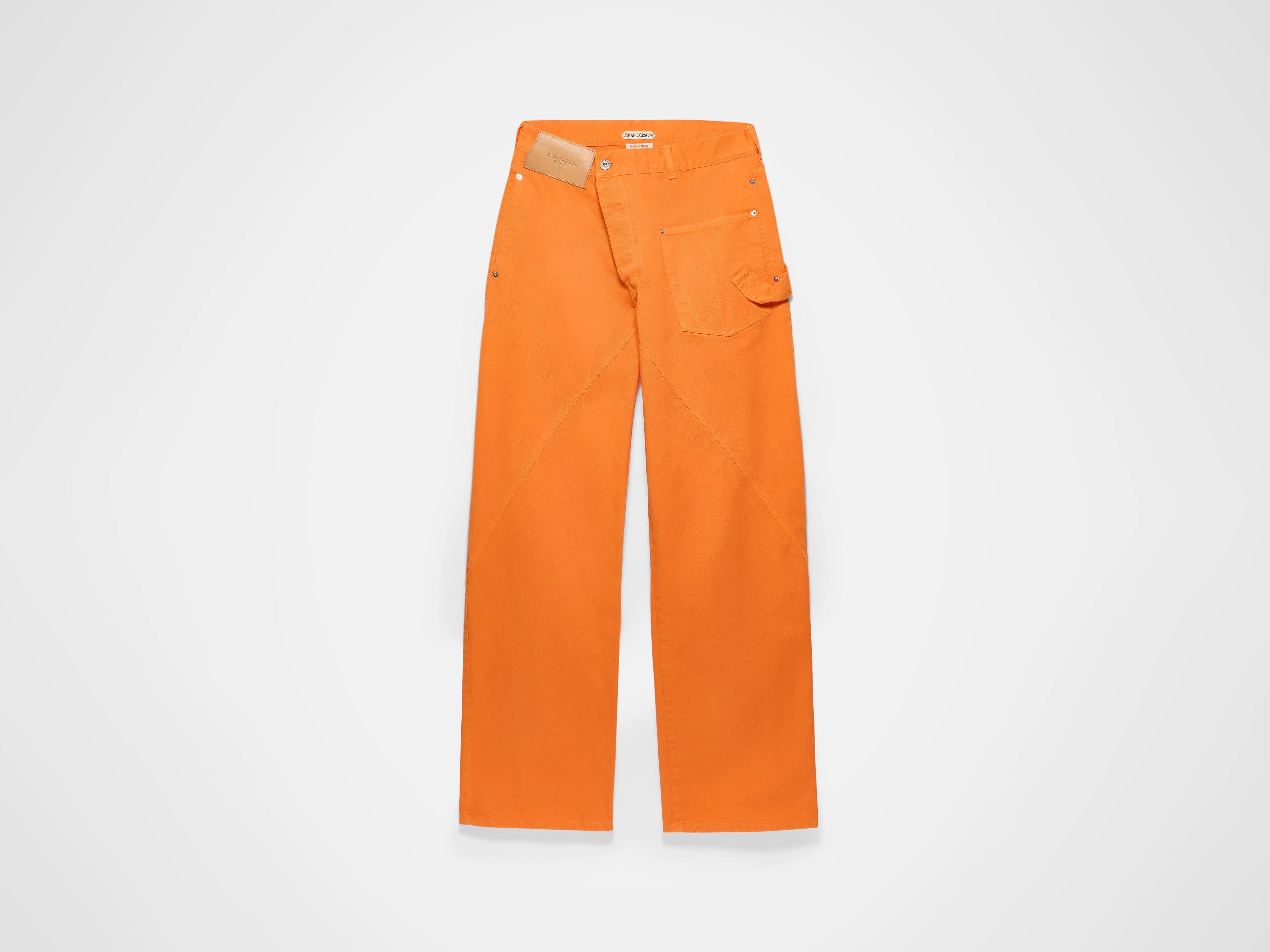 TWISTED WORKWEAR JEANS IN BRIGHT ORANGE - 1