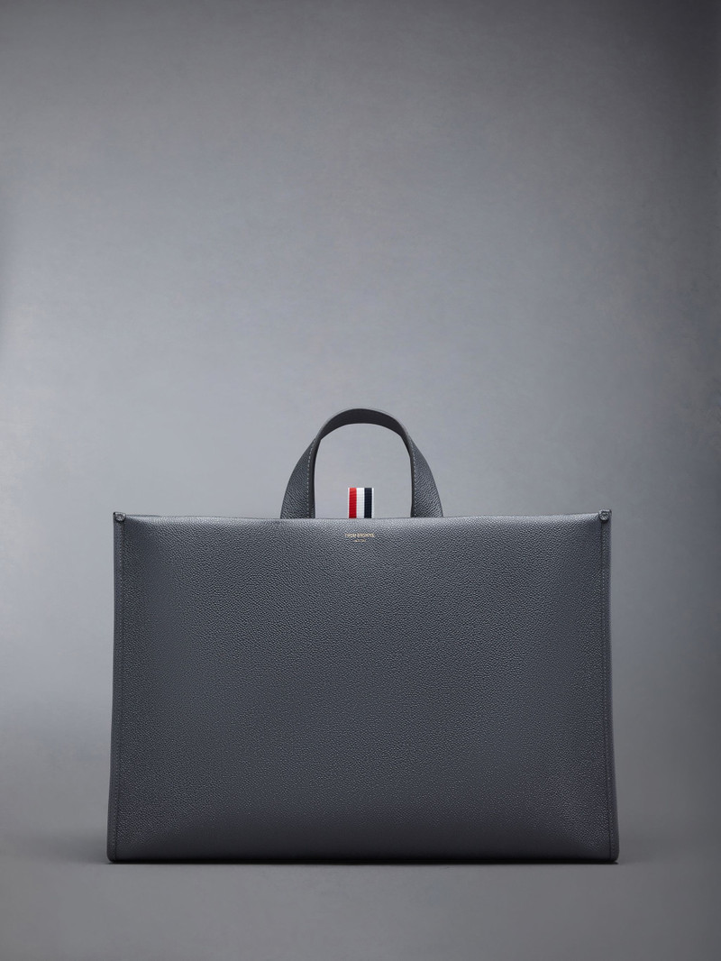 Pebble Grain 4-Bar Squared Tote 3