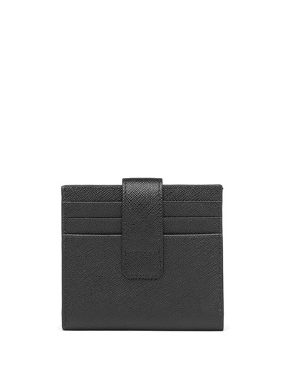 Prada saffiano leather card holder outlook