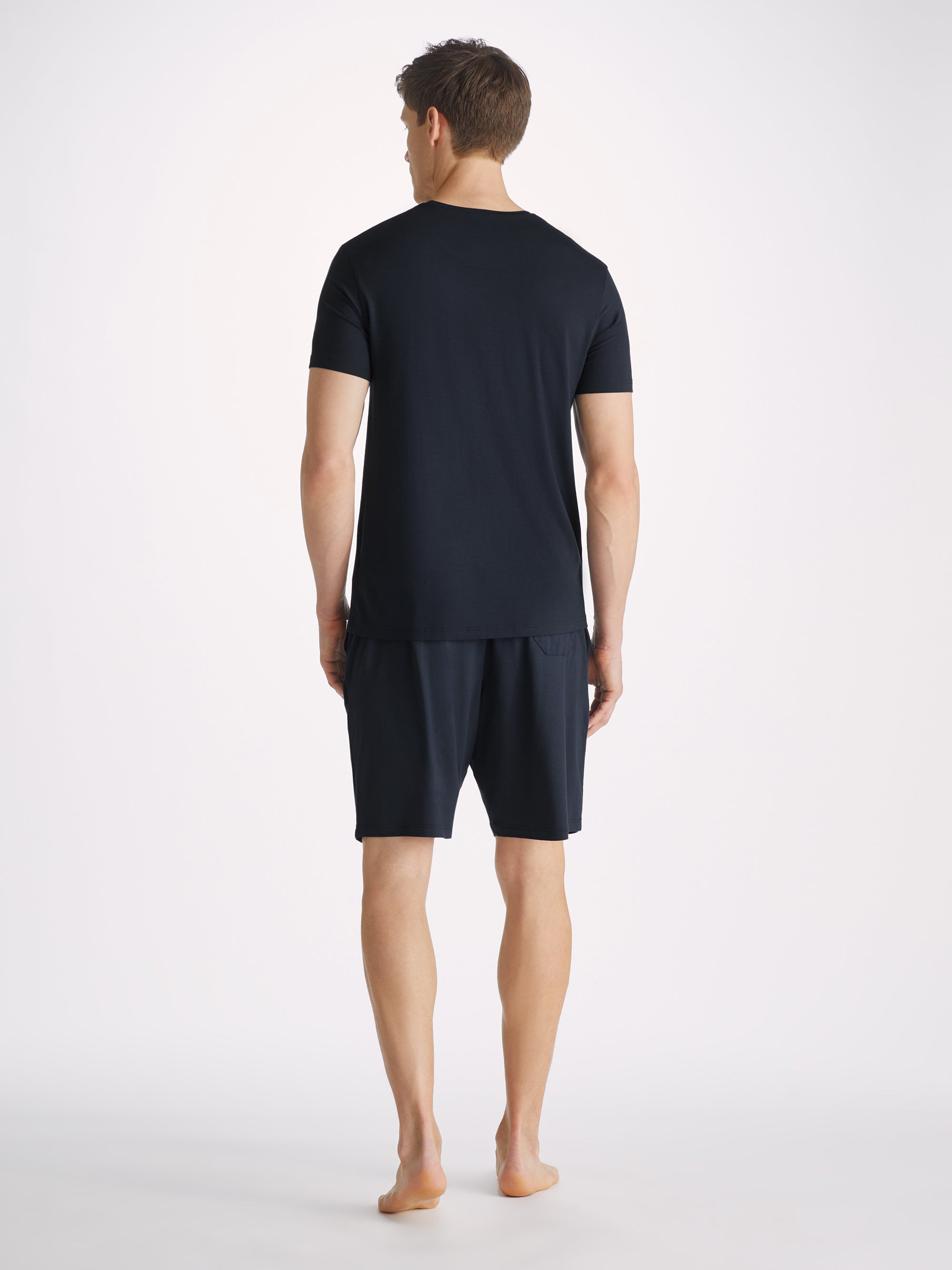 Men's Lounge Shorts Basel Micro Modal Stretch Navy - 4