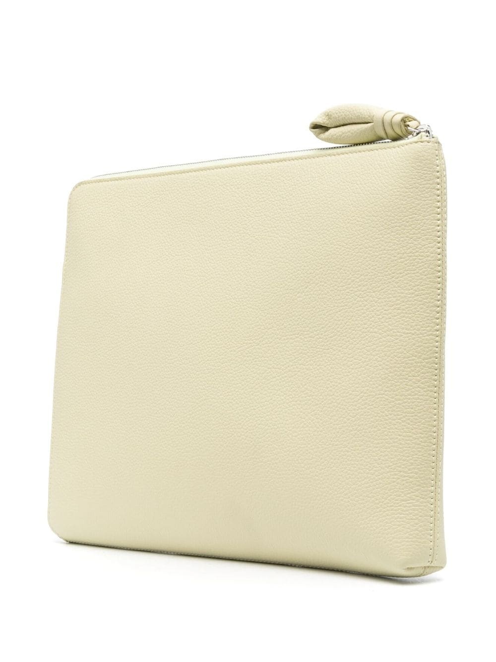 pebbled leather clutch bag - 2