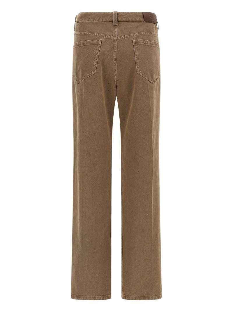 Brunello Cucinelli garment-dyed five-pockets jeans outlook