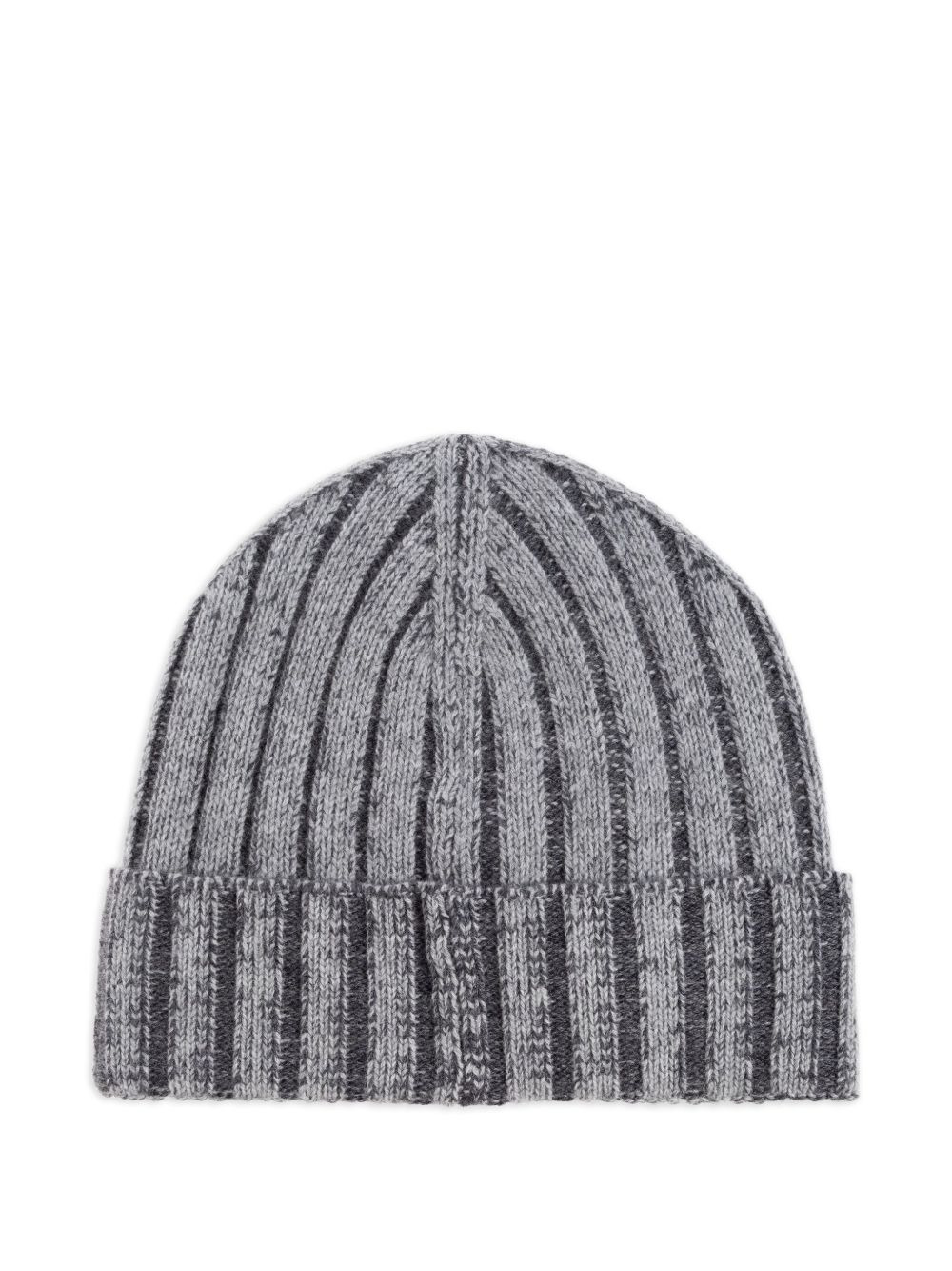 ribbed wool beanie - 2