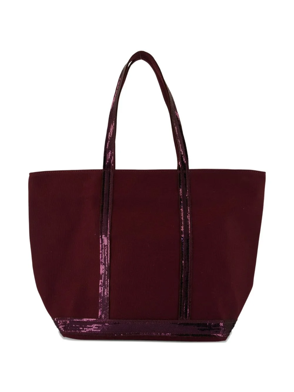 medium sequin-trimmed tote bag - 1