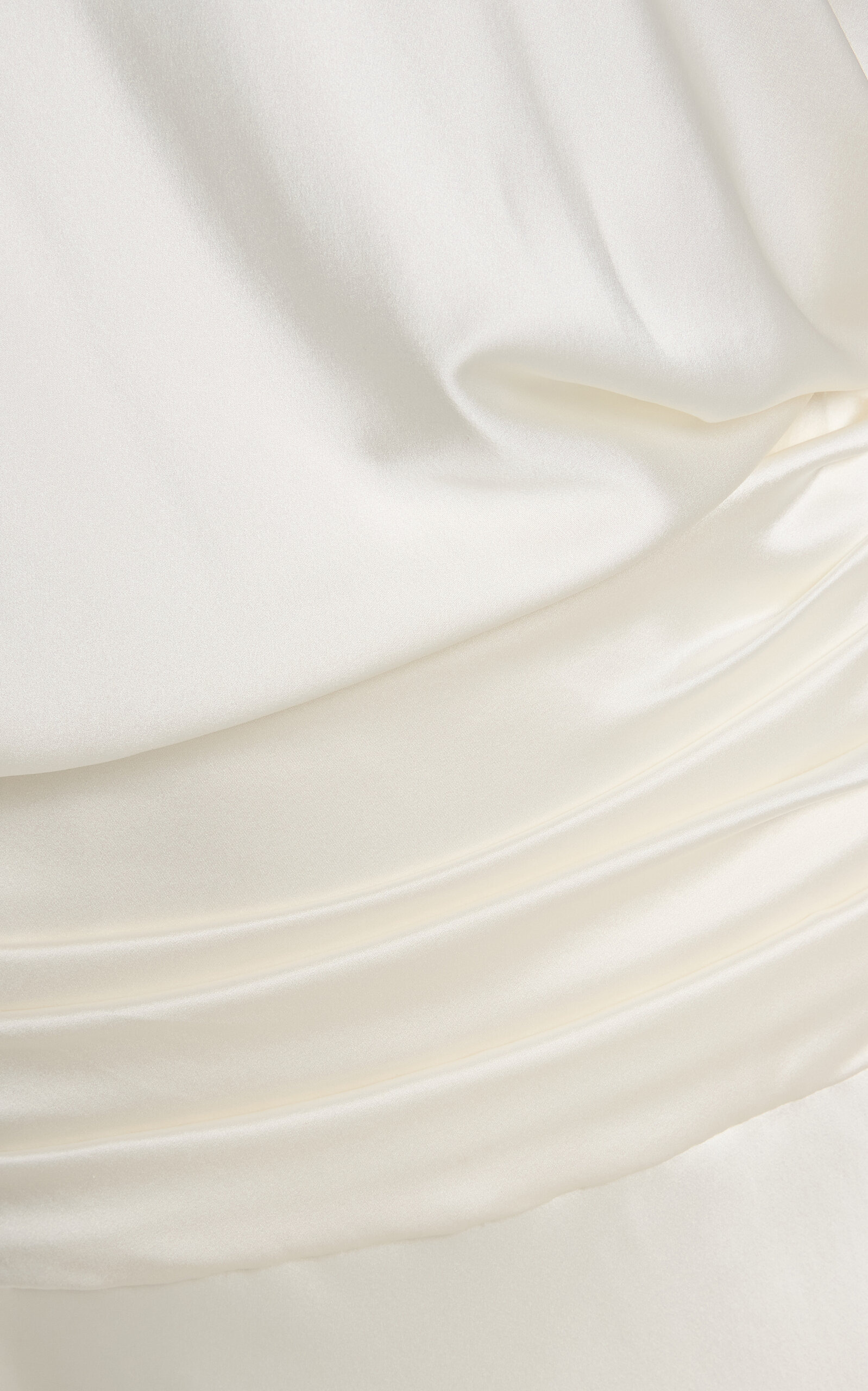 Freda Ruched Silk Maxi Dress ivory - 5