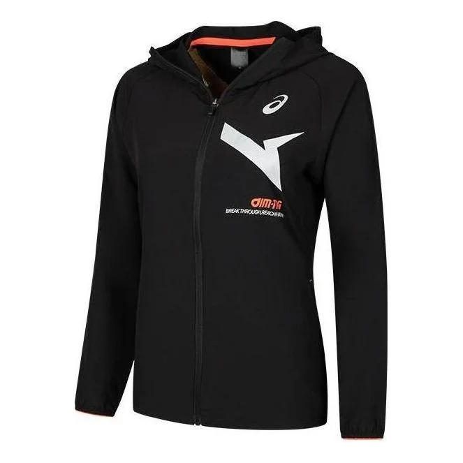 (WMNS) ASICS AIM-TRG Dry Cloth Hoodie Jacket 'Performance Black' 2032C973-001 - 1