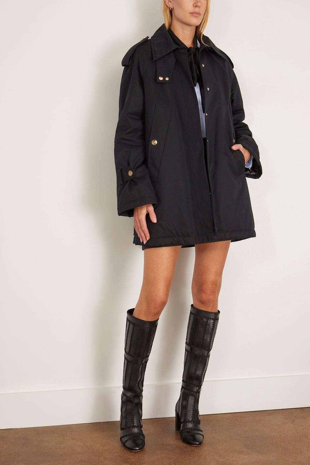 Urban Adventure Coat in Pure Black - 2
