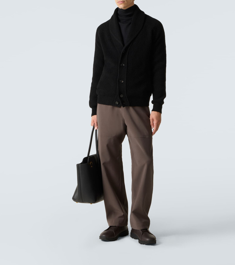 ZEGNA Waffle-knit cashmere-blend cardigan outlook
