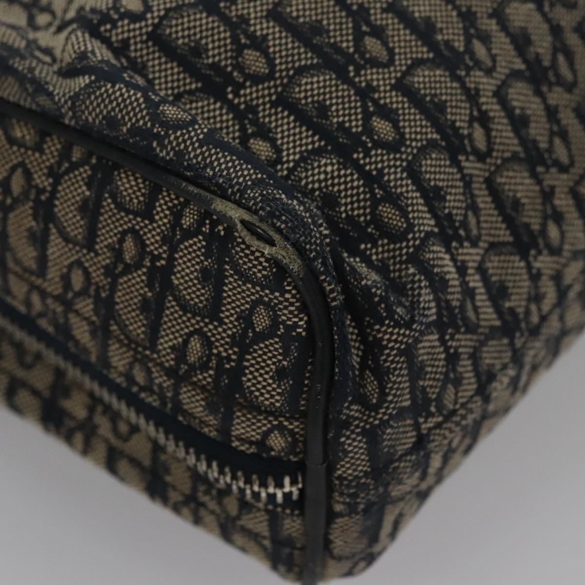 DIOR Trotter Canvas Hand Bag Navy - 12