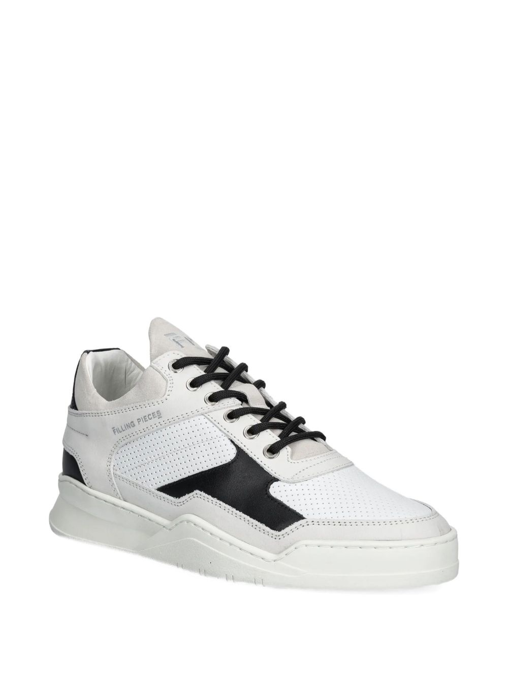 leather-panelled sneakers - 2