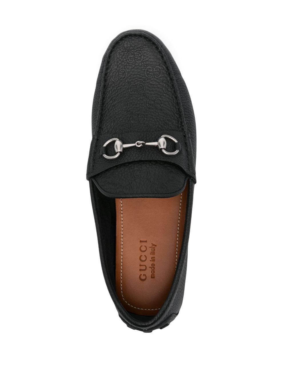 Horsebit-deatil leather loafers - 4