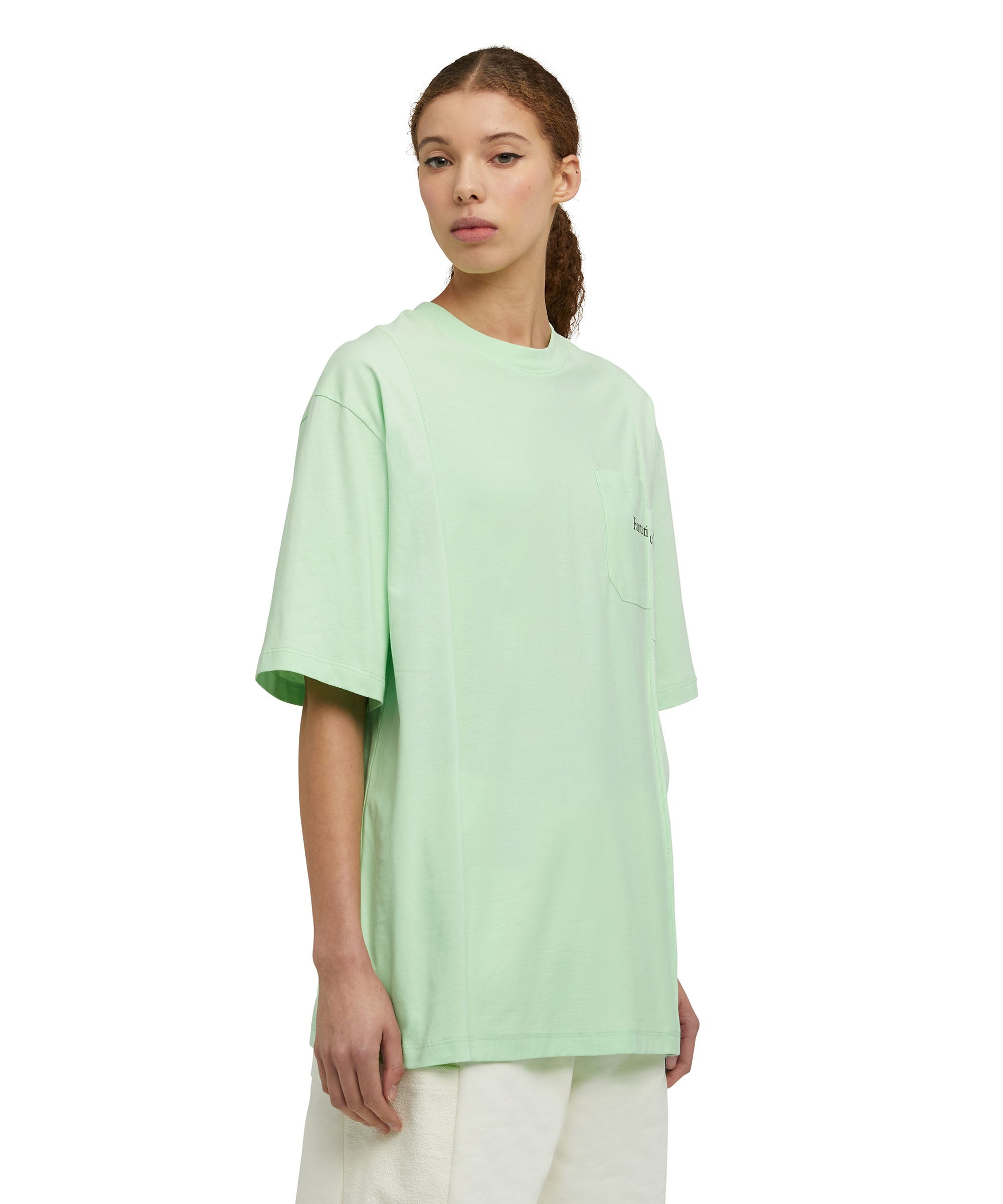 Organic cotton crewneck t-shirt from the MSGM Fantastic Green Capsule - 7