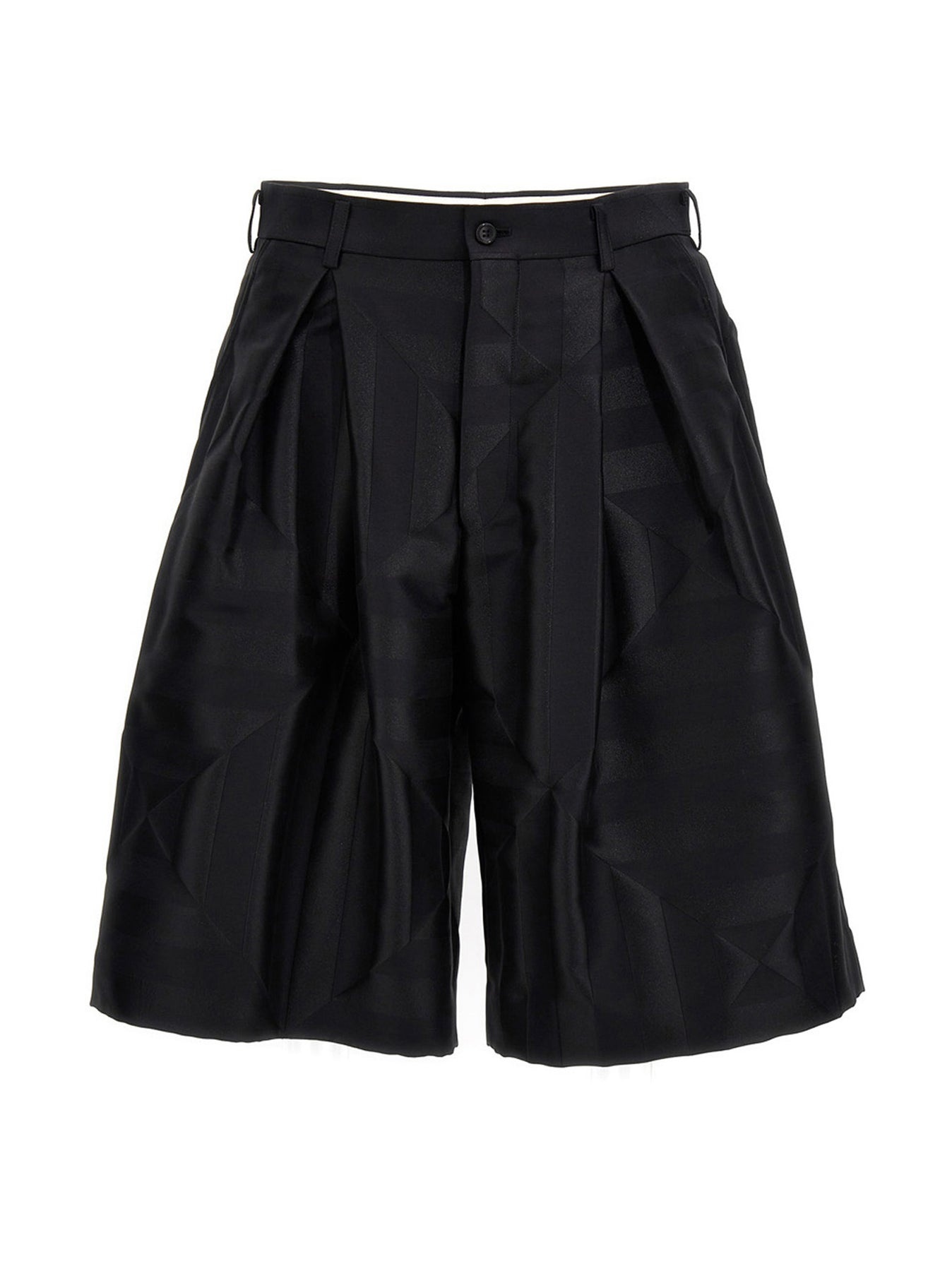 Double front pleats bermuda shorts - 1