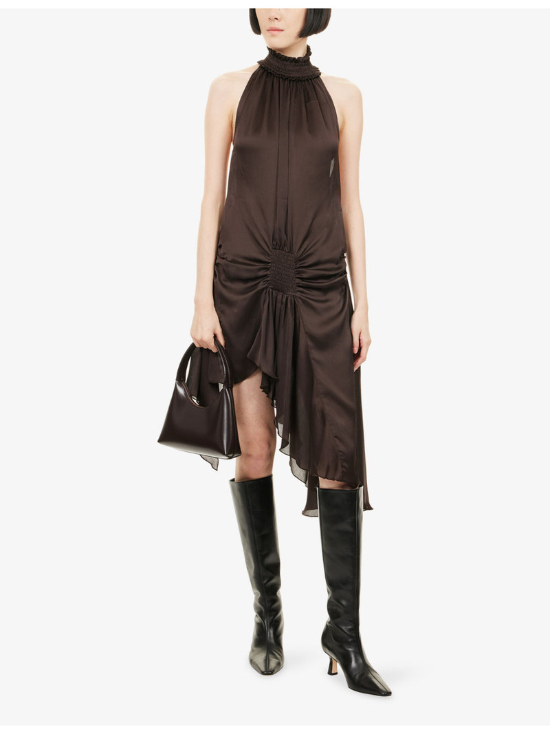 SIEDRÉS Toni Halterneck Low Back Woven Mini Dress outlook