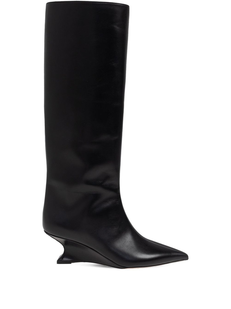 65mm pointed-toe sculpted-heel Boots 1