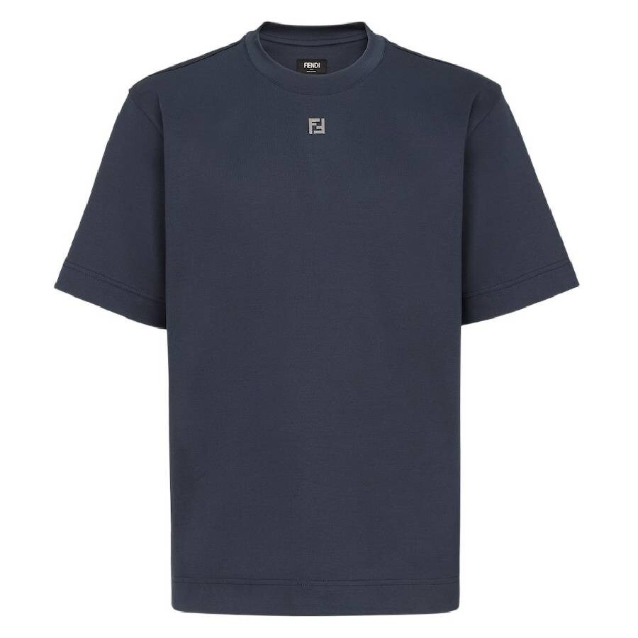 Fendi FF Metal Detail Cotton T-Shirt - 5