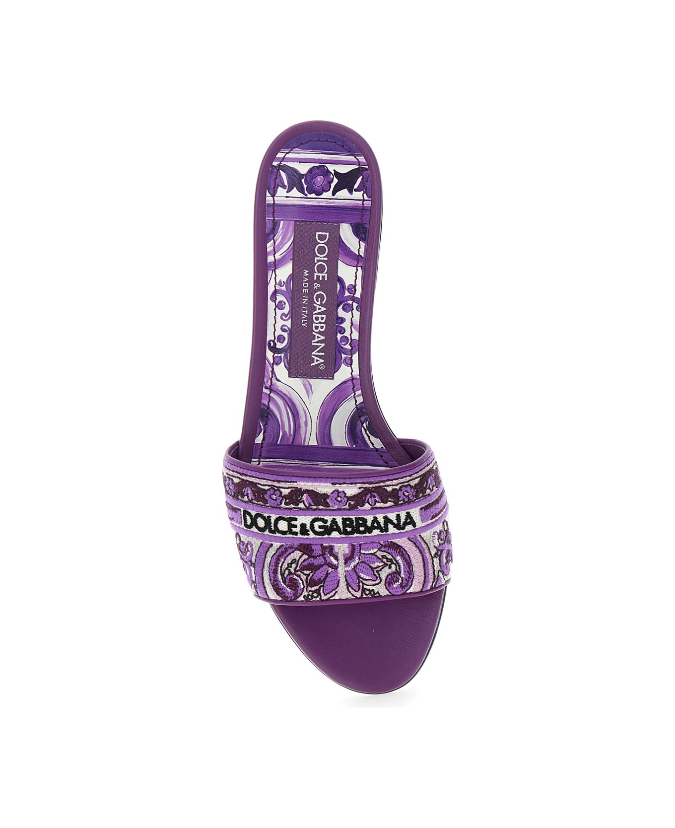 'maiolica' Embroidery Slides - 4